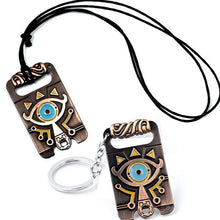 Load image into Gallery viewer, The Legend of Zelda: Eye Symbol Necklace and Key Chain